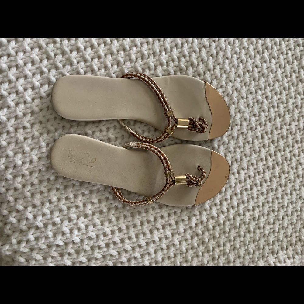 White & gold Mossimo sandals